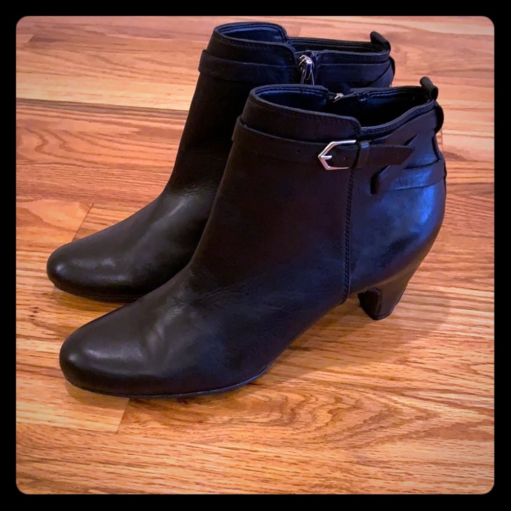 Leather booties